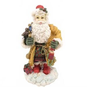 Vintage Santa Claus in Yellow Robe 4.75" Christmas Decor